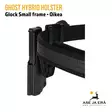 Ghost Hybrid holster Glock oikeakätinen -Ase kotelossa kotelokiinnitetty vyöhän - IPSC kotelot - SGHD01 - 16