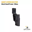 Ghost Hybrid holster Glock oikeakätinen - Takapuolelta sivuviistosti - IPSC kotelot - SGHD01 - 9