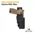 Ghost Hybrid holster Sig Sauer P320  oikeakätinen - Yleiskuva edestäpäin - IPSC kotelot - SGHD01 - 25