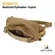 Helikon Bandicoot Vyölaukku Coyote - Yksityiskohta pikkutaskun vetoketju avoinna - Reput ja laukut - 5908218713451 - 8