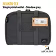 Helikon-Tex Single Pistol Wallet pistoolilaukku, Shadow Grey, myyntipakkaus EAN-koodi näkyvissä - Reput ja laukut - 5902688033811 - 22