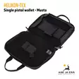 Helikon-Tex Single Pistol Wallet pistoolilaukku, musta, laukku avattuna - Reput ja laukut - 5902688033811 - 9