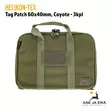 Helikon Tag Patch 60x40mm, coyote 3kpl - Kiinnitettynä laukkuun. - Muut asusteet - 5902688037871 - 4
