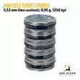 H&N Field Target Trophy 5,53 mm (.22) ilma-aseluoti, 0,95 g, 1250 kpl, yleiskuva viisi 250 luodin rasiaa - 5,5 mm luodit - 4047058022581 - 6