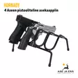 Hornady 4 aseen pistooliteline asekaappiin - Asetelineet ja muut tarvikkeet - 090255958201 - 2