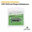 Krossen Button Xenia 2 5/16"-24 61.5 mm plungeri Joustotalla - Myyntipakkaus - Plungerit | Joustotallat - 8720054470681 - 10