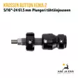 Krossen Button Xenia 2 5/16"-24 61.5 mm plungeri Joustotalla - Sivukuva lukitusruuvit näkyvissä - Plungerit | Joustotallat - 8720054470681 - 6