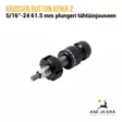 Krossen Button Xenia 2 5/16"-24 61.5 mm plungeri - Plungerit | Joustotallat - 8720054470681 - 12