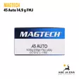 Magtech 45 Auto 230GR FMJ pistoolipatruuna 45A - Muut pistoolinpatruunat - 7891798130351 - 7