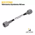Microbore kevlar vahvistettu täyttöletku 100 mm - Adapterit ja liitäntäsarjat - 05H3MB01 - 2
