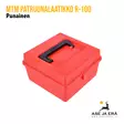 MTM R-100 patruunalaatikko, Punainen - etuviistosta oikealta, kansi kiinni - Kiväärin patruunoille - 026057219301 - 4