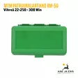 MTM RM-50 22-250-308Win patruunalaatikko 50 patruunalle, Flip-Top Vihreä - kansi ylhäältä - Kiväärin patruunoille - 026057213101 - 6
