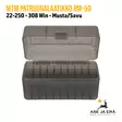 MTM RM-50 22-250-308Win patruunalaatikko 50 patruunalle, Flip-Top Musta/Savu - edestä kansi avattuna - Kiväärin patruunoille - 026057213101 - 20