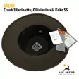 Salon Crush 3 lierihattu, Oliivinvihreä, Koko 55, alapuolelta EAN-lappu näkyvissä - Metsästyshatut - 6419647007831 - 6