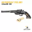Schofield 6" 4,5 mm CO2 BB ilma-ase revolveri - alaviistosta kaasulippaan kansi avattuna - BB kuula ilmapistoolit - 5707843072311 - 11