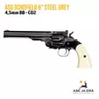 Schofield 6" 4,5 mm CO2 BB ilma-ase revolveri - yleiskuva vasen sivu - BB kuula ilmapistoolit - 5707843072311 - 1