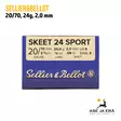 Sellier & Bellot 20/70 Skeet 24 Sport 2,0mm Haulikonpatruuna - 20 kaliiperin patruunat - 8590690038701 - 6