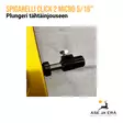 Spigarelli Button Click 2 Micro Adjustable 5/16" plungeri - Plungerit | Joustotallat - 8000000004871 - 3