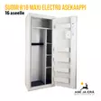 Suomi R16 Maxi Electro asekaappi - etuviistosta, ovi avattuna - Asekaappi 11-19 aseelle - 6438347037801 - 4