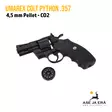 Umarex Colt Python .357 2,5" - 4,5 mm CO2 ilma-ase revolveri - Ilma-aseluoti ilmapistoolit - 4000844573421 - 22