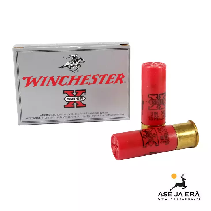12/76 Winchester Super X 00 Buck 5 kpl - Buckshot, yli 4mm - 020892007031 - 1