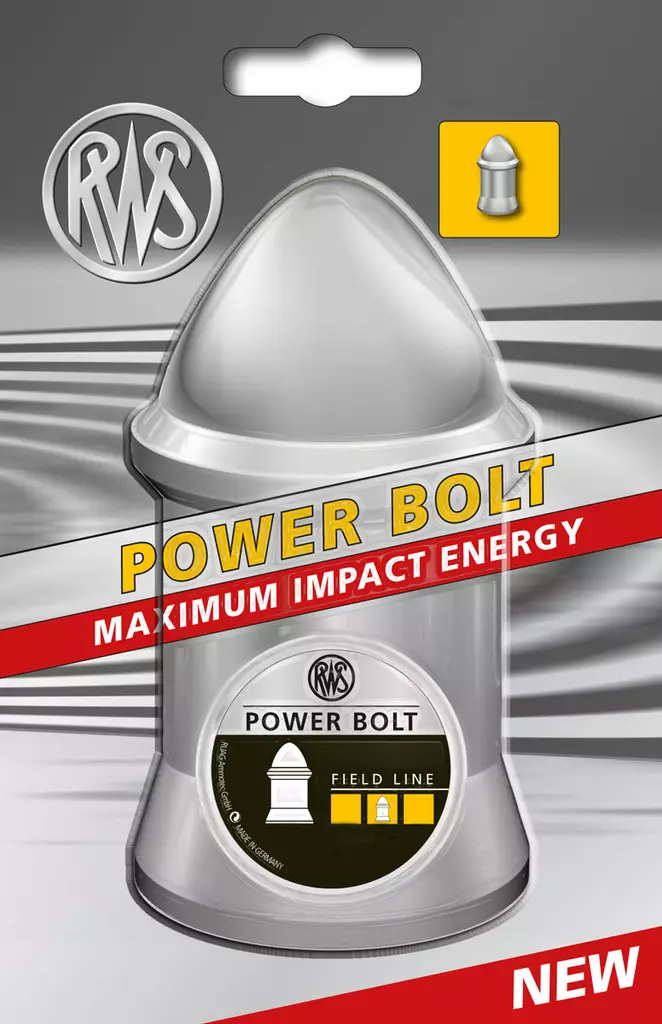 5,5mm RWS Power Bolt 1,51g 100kpl - 5,5 mm luodit - 4000294188701 - 1