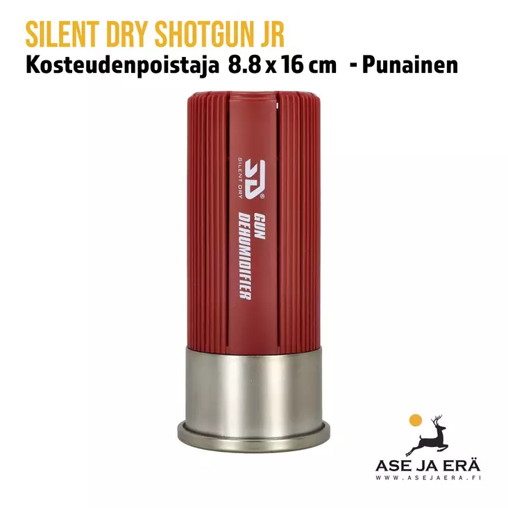 Silent Dry Shotgun Jr. kosteudenpoistaja 18,8 x 16 cm, Punainen - yleiskuva edestä - Muut aseenpuhdistustarvikkeet - 4711584160191 - 1