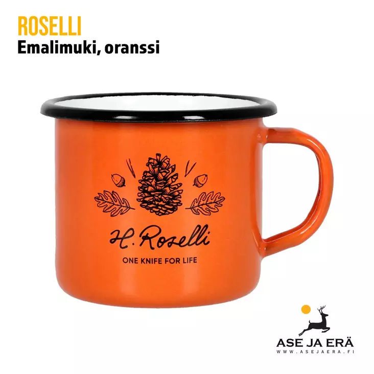 Roselli Muki, oranssi edestä - Lautaset ja ruokailuvälineet - 6430056852461 - 1