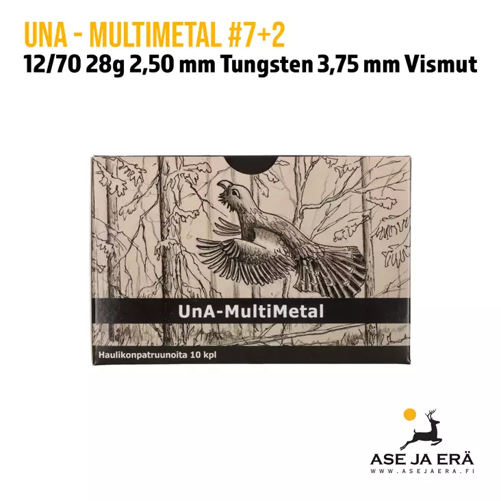 UnA MultiMetal 12/70 28g haulikonpatruuna - 12/70 metsästyspatruunat - 6430068625381 - 1
