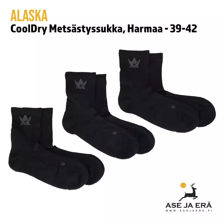 Alaska CoolDry metsästyssukat 39-42 harm - Sukat - 6438347035111 - 1