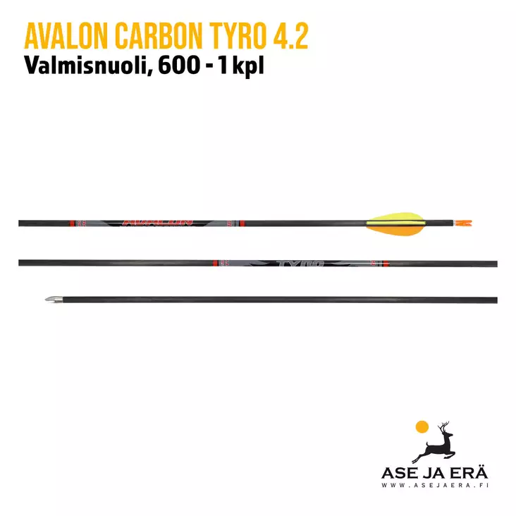 Avalon Carbon Tyro 4.2 Valmisnuoli, 600 - 1 kpl, yleiskuva - Hiilikuitunuolet - 6426002496421 - 1
