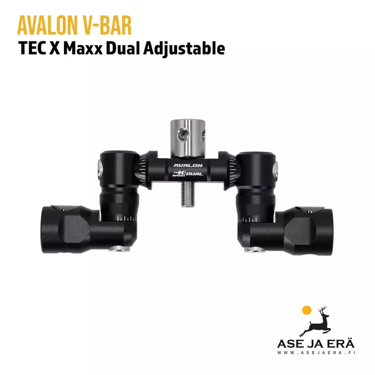 Avalon V-Bars Tec X Maxx Dual Adj. Quick Detach 5/16" musta - Yleiskuva - V-Barit - A045491 - 2