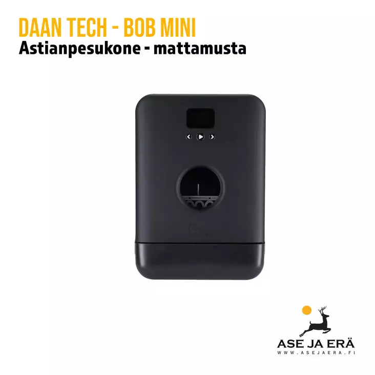 BOB Mini astianpesukone musta - yleiskuva edestä - Muut retkeilytarvikkeet - 6430038180001 - 1