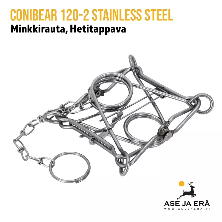 Conibear 120-2 minkkirauta hetitappava, rosteri - Yleiskuva - Hetitappavat raudat - 6400000003881 - 7