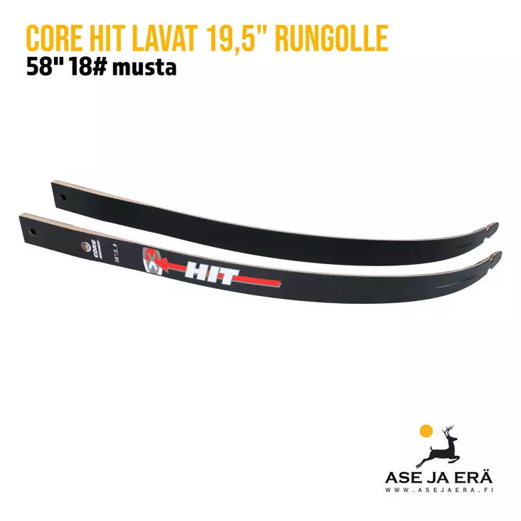 Core Hit lavat 19,5" 58" 18# musta - Tähtäinjousen lavat - A038871 - 1
