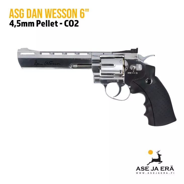 Dan Wesson 6 '' 4,5 mm pellet, Hopea CO2 ilma-ase revolveri - Ilma-aseluoti ilmapistoolit - 5707843055161 - 1