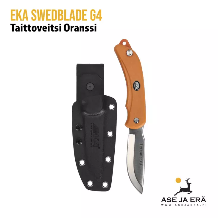 EKA SwedBlade G4 taittopuukko oranssi kydex tuppi - yleiskuva - Taittoveitset - 7391537337381 - 15
