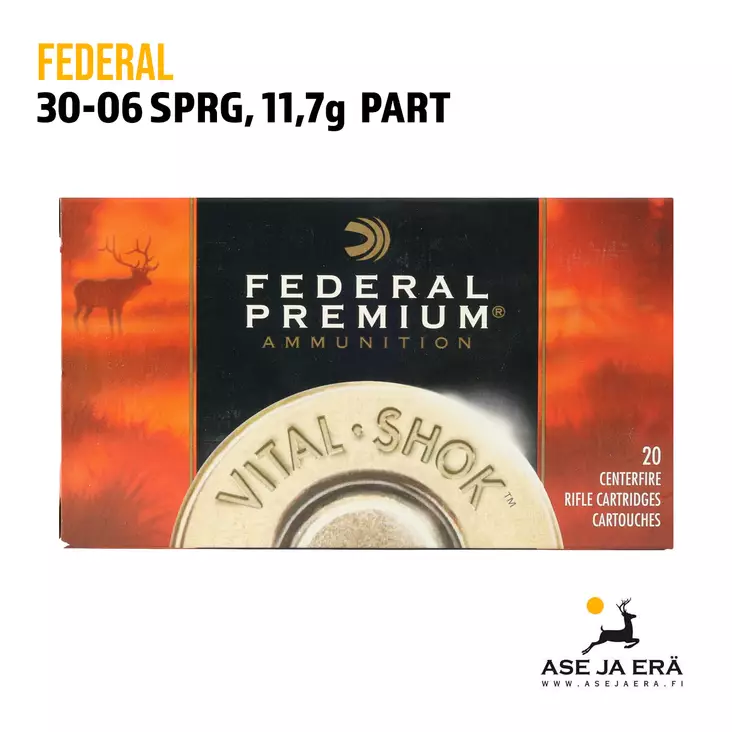 Federal 30-06 Nosler Partition 11,7g - 30-06 kaliiperi - 029465084691 - 1