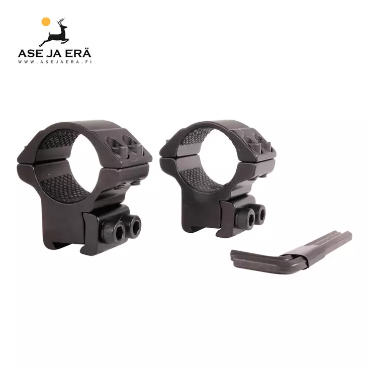 Hawke 1" Medium renkaat 11mm kiskoon - 11 mm jalustat (pienoiskivääri) - 5054492221011 - 2