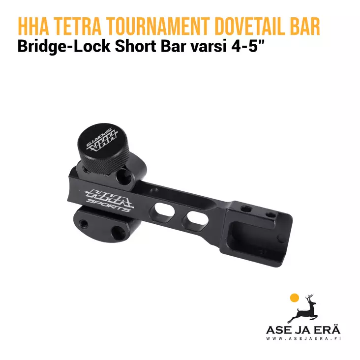 HHA Tetra Tournament Dovetail Short Bar 4-5" - Tähtäimen osat ja tarvikkeet - 716415220611 - 1