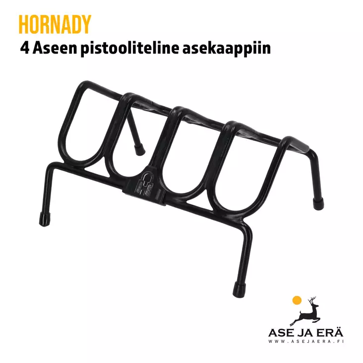 Hornady 4 aseen pistooliteline asekaappiin - Asetelineet ja muut tarvikkeet - 090255958201 - 1