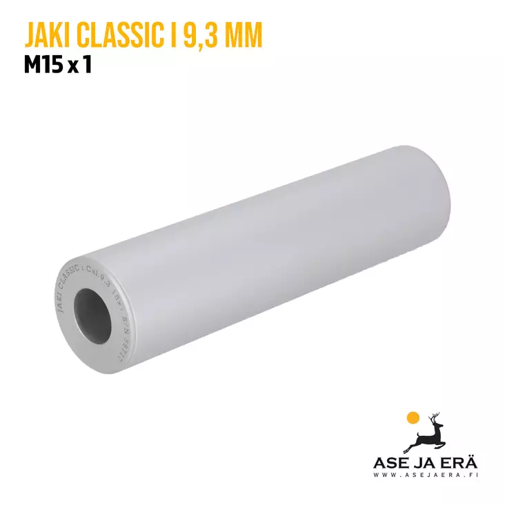 Jaki Classic i cal 9,3mm kiväärin äänenvaimennin mattahopea - Jaki äänenvaimentimet - 6375151H - 1