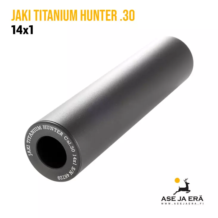 Jaki Titanium Hunter .30 äänenvaimennin mattamusta - Jaki äänenvaimentimet - jakititan3014x1 - 1