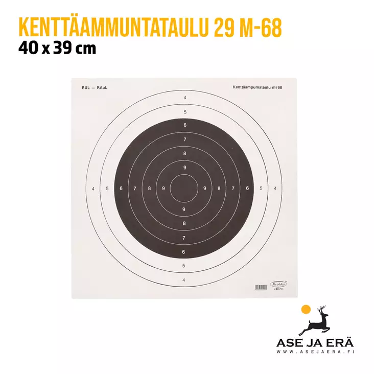Kenttäampumataulu 29 M-68 50 kpl - Ampumataulut - 6400000004741x100 - 7