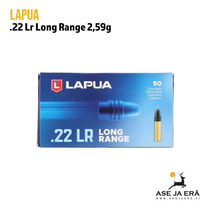 Lapua .22 LR Long Range 2,59 g Pienoiskivääripatruuna - 22 LR patruunat - 4023045421681 - 1