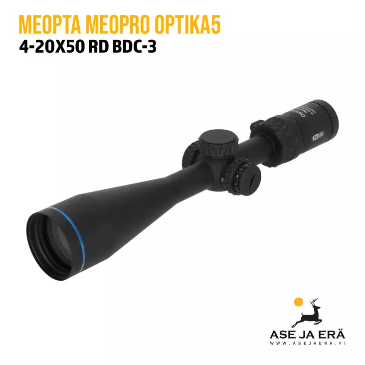Meopta MeoPro Optika5 4-20x50 RD BDC-3 kiikaritähtäin - Meopta kiikaritähtäimet - 8594050736481 - 4