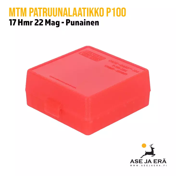 MTM P-100-22M-29 22 Mag/17 HMR patruunalaatikko - Patruunalaatikot, -rasiat ja -levyt - 026057118291 - 1
