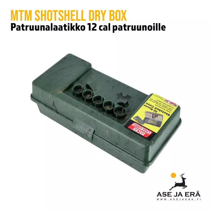 MTM Shotshell Dry Box 12 patruunarasia - Haulikon patruunoille - 026057000381 - 3
