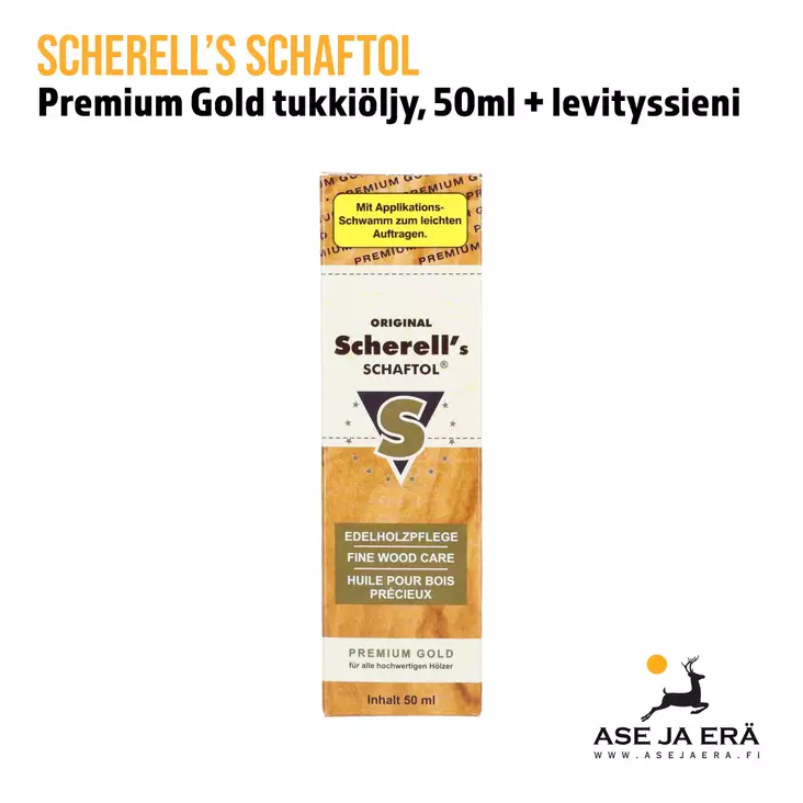Scherell's Premium Gold tukkiöljy paketti edestä - Tukkiöljyt ja -vahat - 4017777238181 - 5