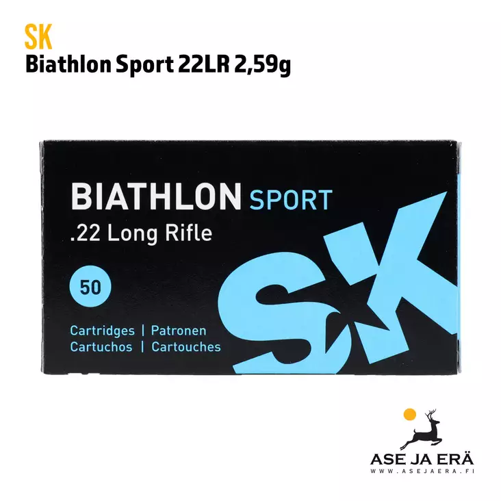 SK Biathlon Sport 22LR 2,59g 337m/s Pienoiskivääripatruuna - 22 LR patruunat - 4023045421131 - 2